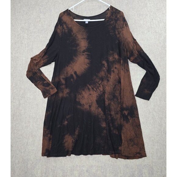 Falls Creek 1X Tie-Dye Long Sleeve Tunic Top For Women - Picture 1 of 6
